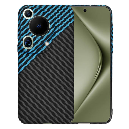 Fodral för Huawei Pura 70 Ultra, Techsuit, Carbonite FiberShell, Svart Bleu