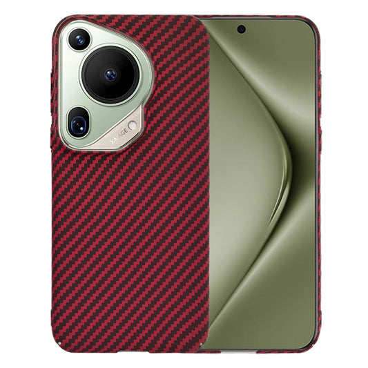 Fodral för Huawei Pura 70 Ultra, Techsuit, Carbonite FiberShell, Röd