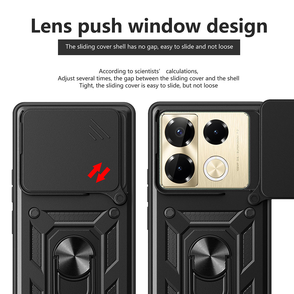 Fodral för Infinix Note 40 Pro+, Techsuit, CamShield, Rosa