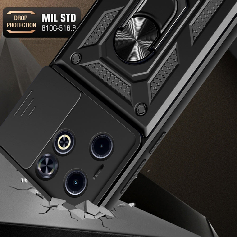 Fodral för Infinix Smart 8 / Hot 40i, Techsuit, CamShield, Grön