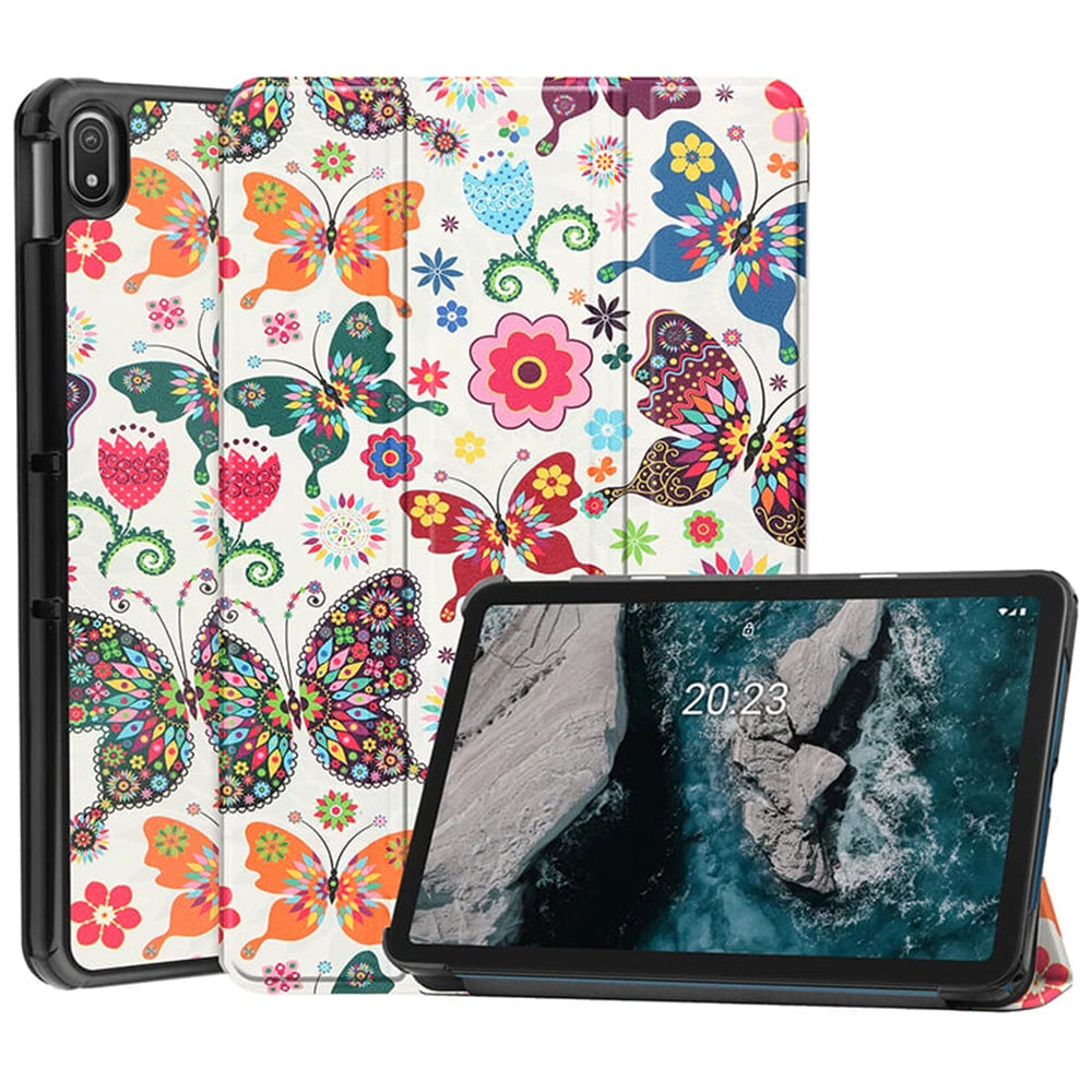 Fodral för Lenovo Idea Tab 11, Techsuit, FoldPro Butterfly, Flerfärgad