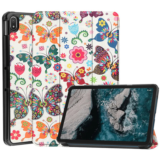 Fodral för Lenovo Idea Tab 11, Techsuit, FoldPro Butterfly, Flerfärgad