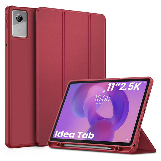 Fodral för Lenovo Idea Tab 11, Techsuit, FoldPro, Röd
