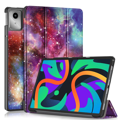 Fodral för Lenovo Tab M11, Techsuit, FoldPro Galaxy, Flerfärgad