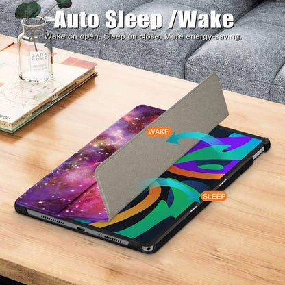 Fodral för Lenovo Tab M11, Techsuit, FoldPro Galaxy, Flerfärgad