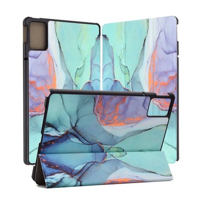 Fodral för Lenovo Tab M11, Techsuit, FoldPro Green Time, Flerfärgad
