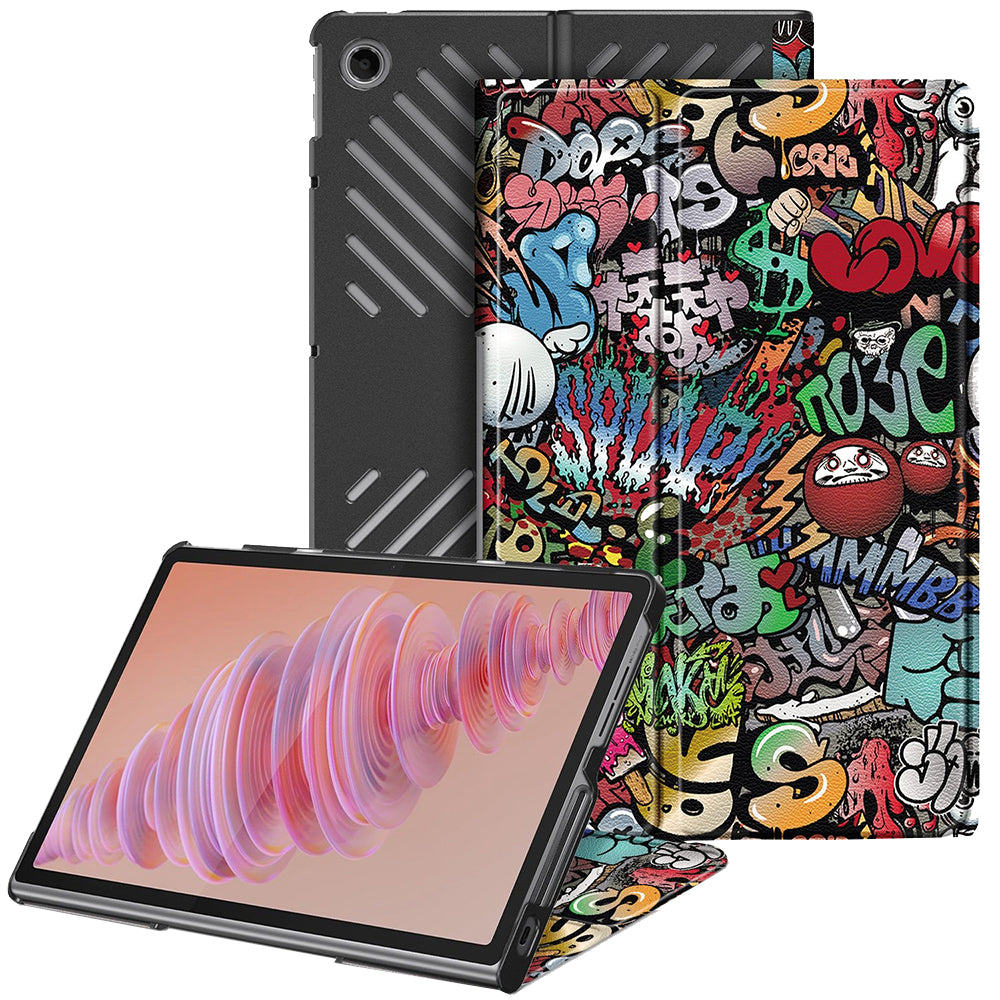 Fodral för Lenovo Tab Plus 11,5 tum, Techsuit, FoldPro Urban Vibe, Flerfärgad