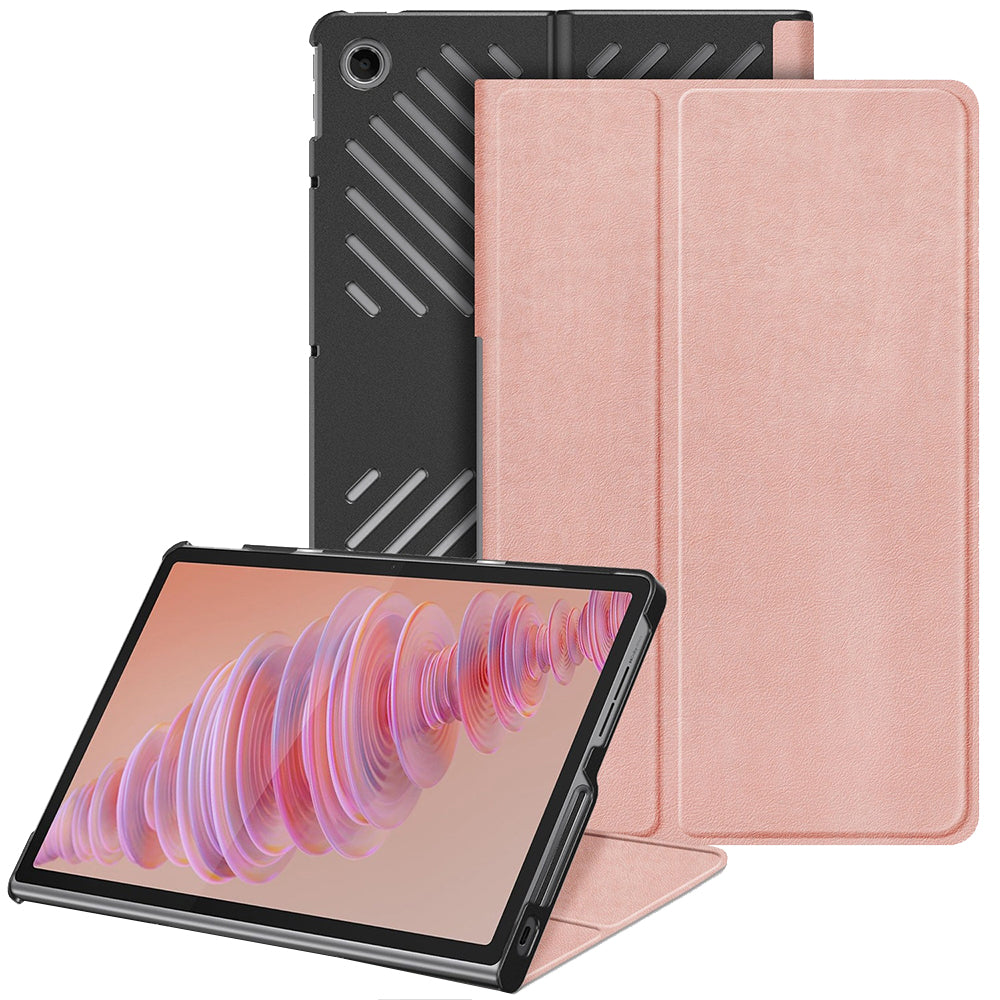 Fodral för Lenovo Tab Plus, Techsuit, FoldPro, Rosa