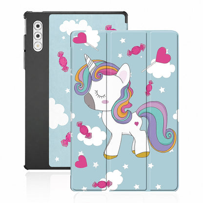 Fodral för Lenovo Yoga Tab Plus, Techsuit, FoldPro Unicorn, Flerfärgad