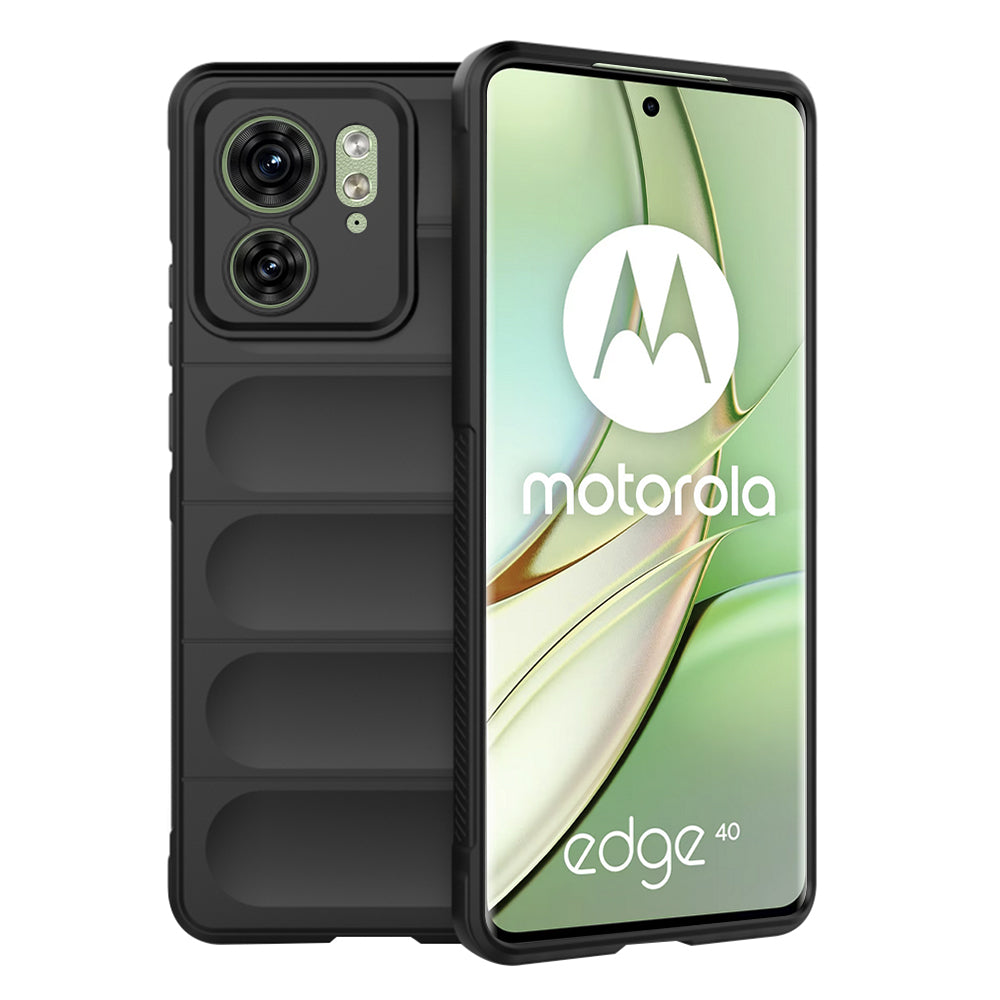 Fodral för Motorola Edge (2023) / Edge 40, Techsuit, Magic Shield, Svart