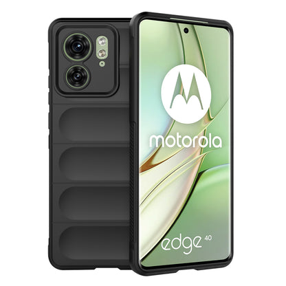 Fodral för Motorola Edge (2023) / Edge 40, Techsuit, Magic Shield, Svart