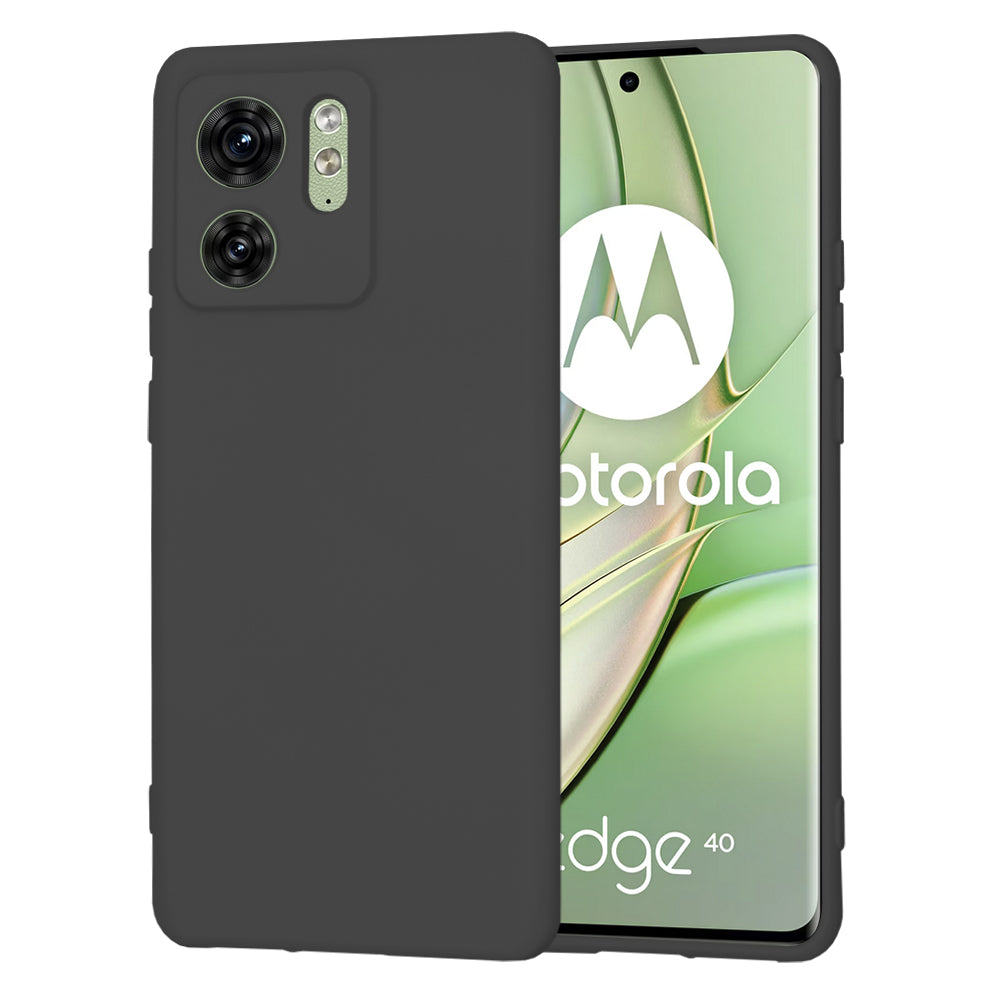 Mobilskal för Motorola Edge (2023) / Edge 40, Techsuit, SoftFlex, Svart