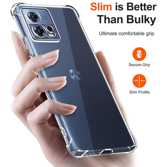 Case for Motorola Edge 30 Fusion, Techsuit, Shockproof Clear, Transparent