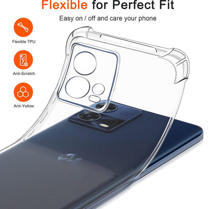 Fodral för Motorola Edge 30 Fusion, Techsuit, Stötsäker Klar, Transparent