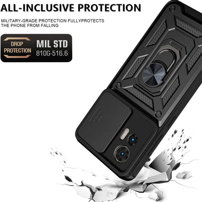 Mobilskal för Motorola Edge 30 Neo, Techsuit, CamShield, Svart