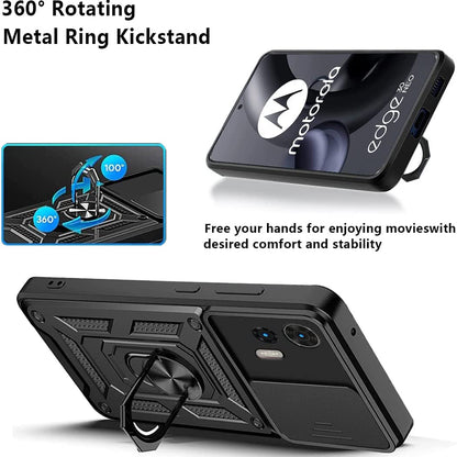 Mobilskal för Motorola Edge 30 Neo, Techsuit, CamShield, Svart