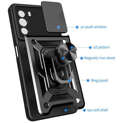 Fodral för Motorola Edge 30, Techsuit, CamShield, Svart