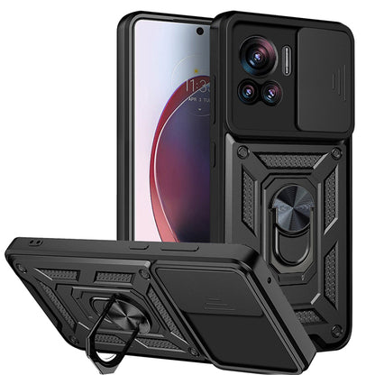 Fodral för Motorola Edge 30 Ultra, Techsuit, CamShield, Svart
