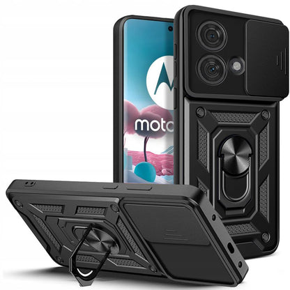 Mobilskal för Motorola Edge 40 Neo, Techsuit, CamShield, Svart