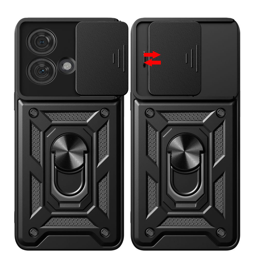 Mobilskal för Motorola Edge 40 Neo, Techsuit, CamShield, Svart