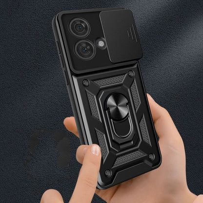 Mobilskal för Motorola Edge 40 Neo, Techsuit, CamShield, Svart