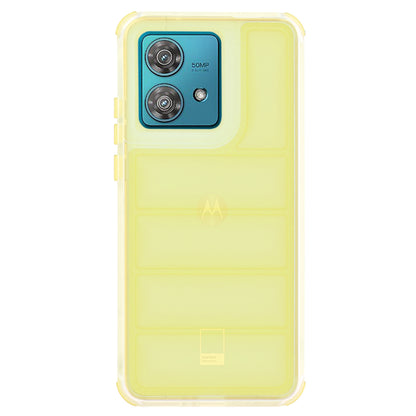 Fodral för Motorola Edge 40 Neo, Techsuit, Wave Shield, Gul