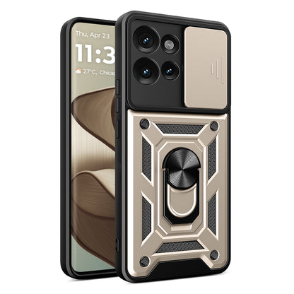 Fodral för Motorola Edge 50 Fusion, Techsuit, CamShield, Guld