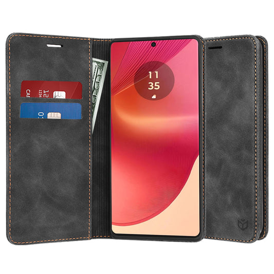 Fodral för Motorola Edge 50 Fusion, Techsuit, Confy, Svart