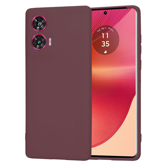 Skyddsfodral för Motorola Edge 50 Fusion, Techsuit, SoftFlex, Körsbärsröd