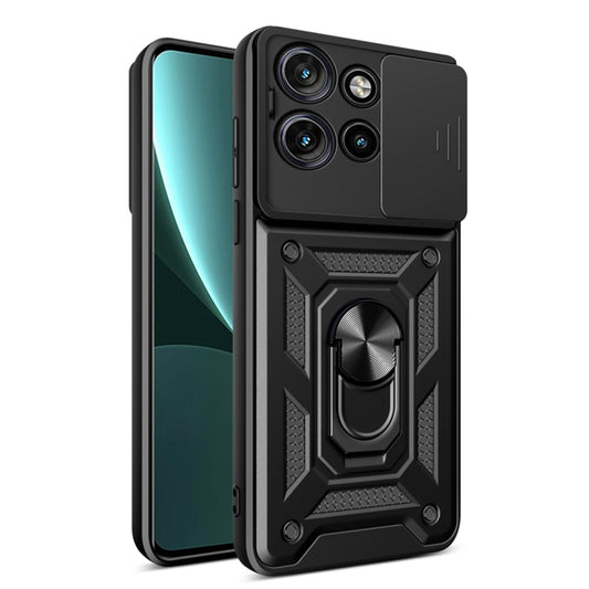 Fodral för Motorola Edge 50 Neo, Techsuit, CamShield, Svart