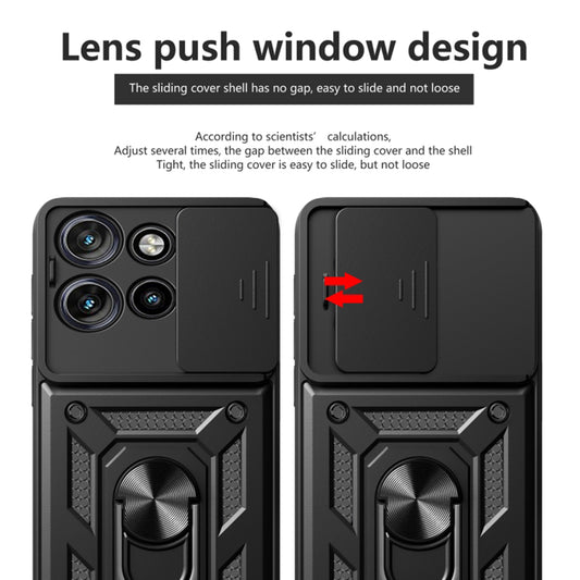 Fodral för Motorola Edge 50 Neo, Techsuit, CamShield, Svart