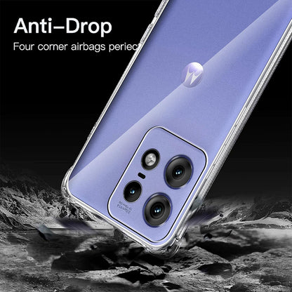 Fodral för Motorola Edge 50 Pro, Techsuit, stöttåligt klart, transparent