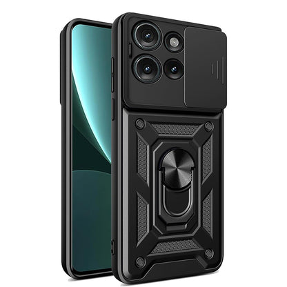 Fodral för Motorola Edge 50, Techsuit, CamShield, Svart