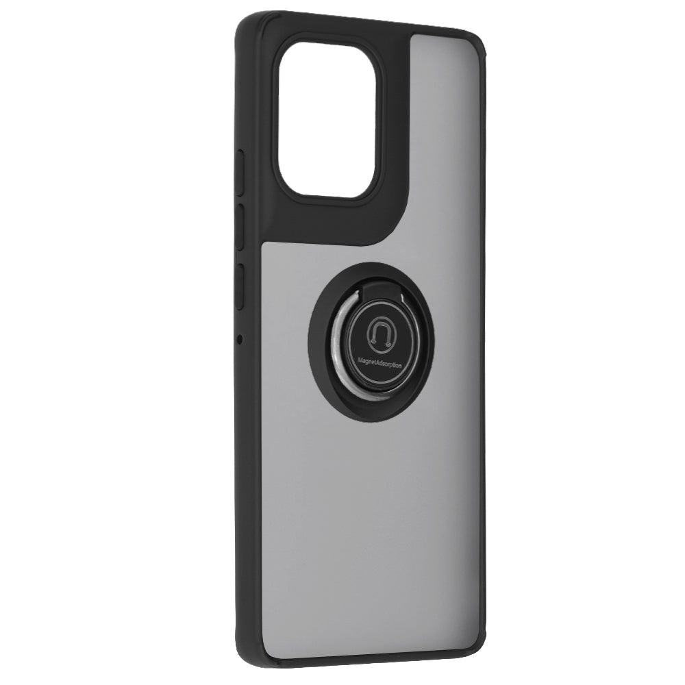 Fodral för Motorola Edge 50, Techsuit, Glinth, Svart