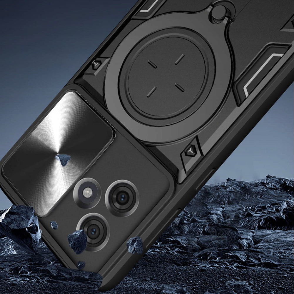 Fodral för Motorola Edge 60 Fusion / Edge 60, Techsuit, CamGuard Pro, Svart