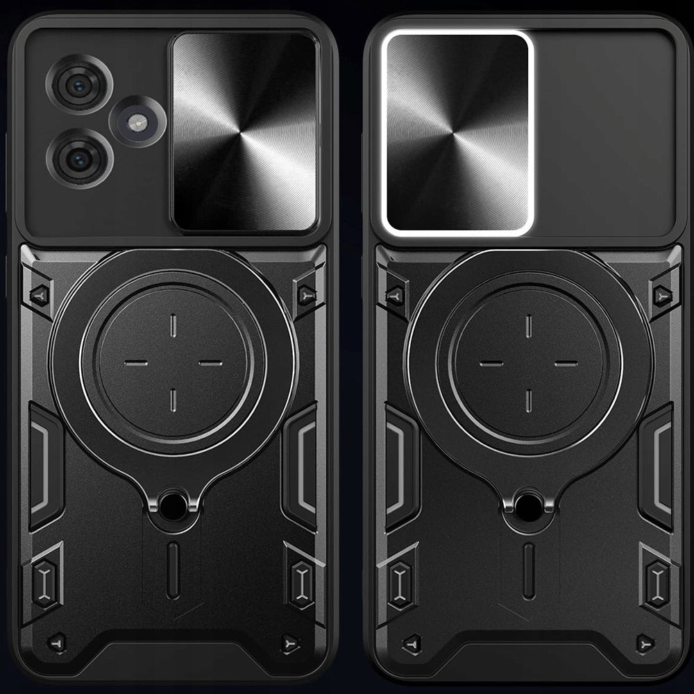 Fodral för Motorola Edge 60 Fusion / Edge 60, Techsuit, CamGuard Pro, Svart
