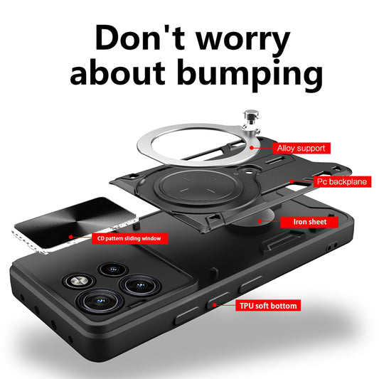 Fodral för Motorola Edge 60 Neo / Edge 50 Neo, Techsuit, CamGuard Pro, Svart