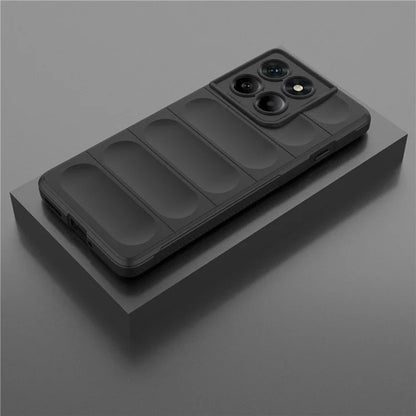 Fodral för Motorola Edge 60 Pro, Techsuit, Magic Shield, Svart
