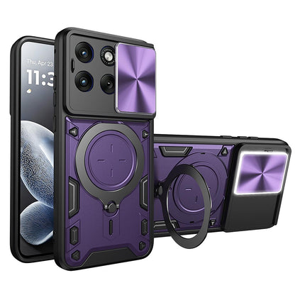 Fodral för Motorola Edge 70 Fusion, Techsuit, CamGuard Pro, Lila