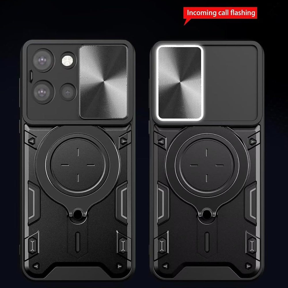 Fodral för Motorola Edge 70 Fusion, Techsuit, CamGuard Pro, Svart