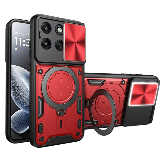 Fodral för Motorola Edge 70 Fusion, Techsuit, CamGuard Pro, Röd