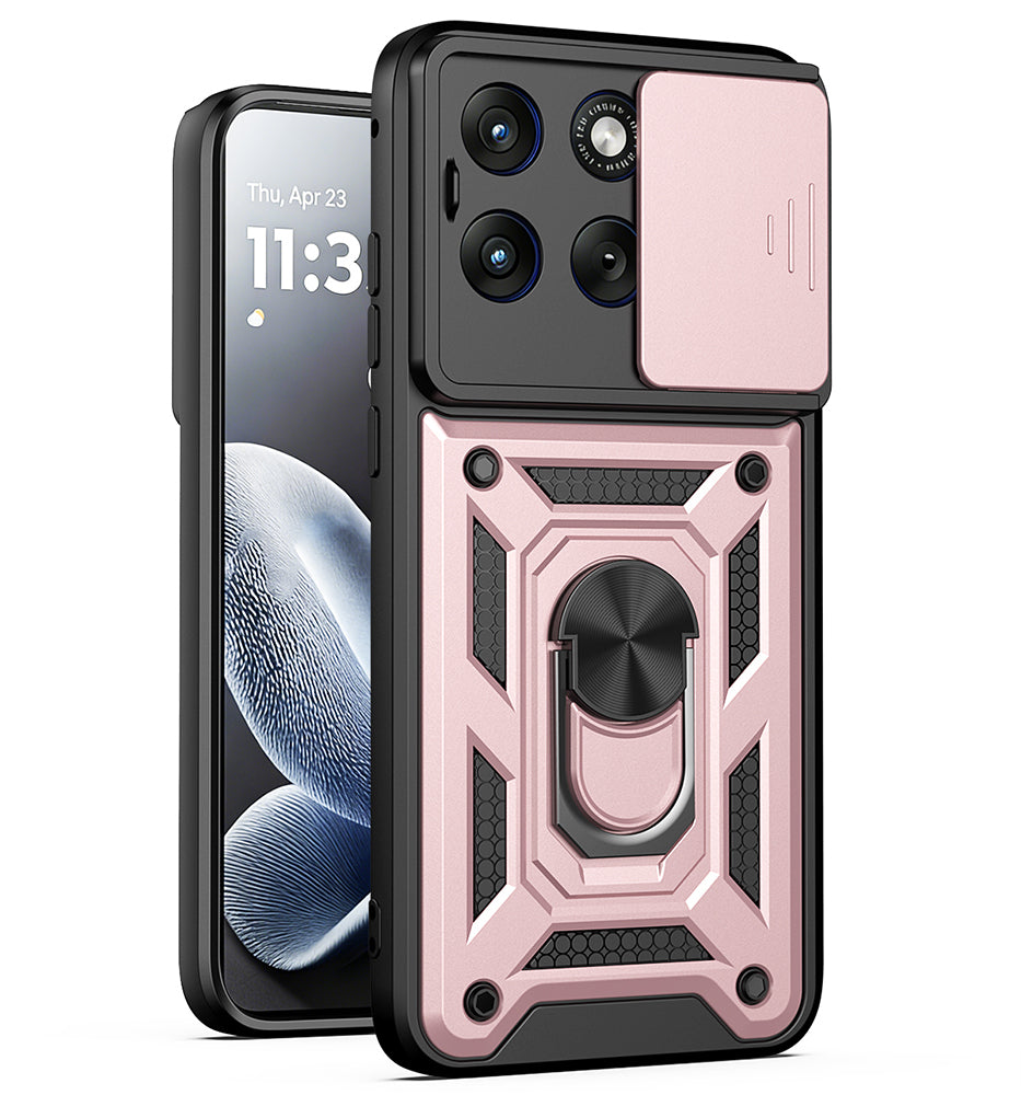 Case for Motorola Edge 70 Fusion, Techsuit, CamShield, Rose Gold