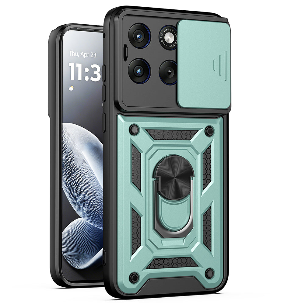 Fodral för Motorola Edge 70 Fusion, Techsuit, CamShield, Grön