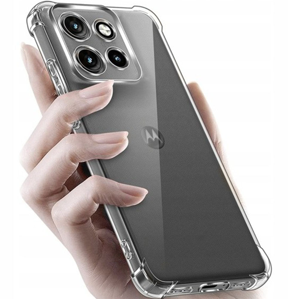 Skyddsfodral för Motorola Edge 70 Fusion, Techsuit, Shockproof Clear, Transparent
