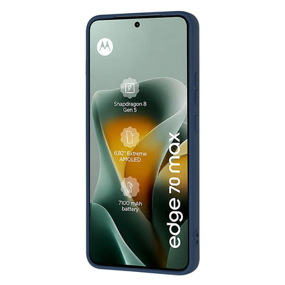 Fodral för Motorola Edge 70 Max, Techsuit, SoftFlex, Marinblå