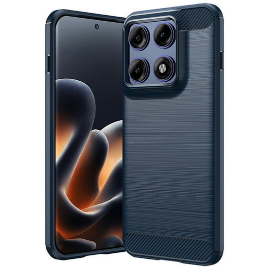 Fodral för Motorola Edge 70 Pro, Techsuit, Kolfiber, Blå
