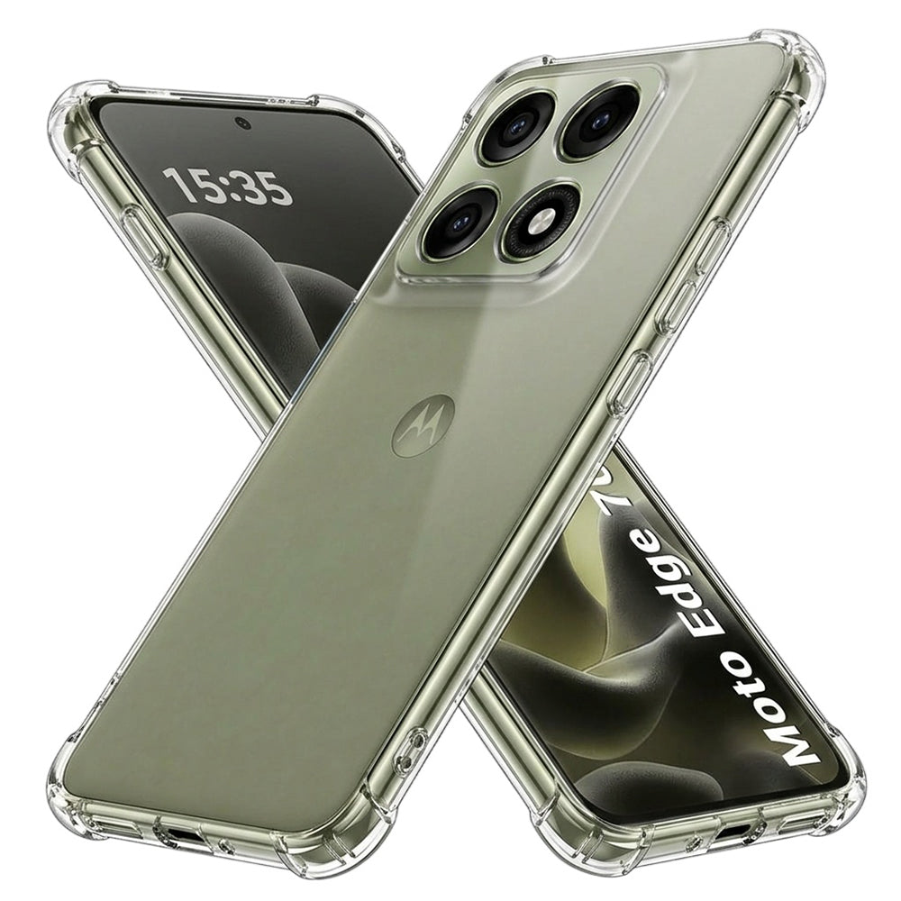 Fodral för Motorola Edge 70 Pro, Techsuit, Stötsäker Klar, Transparent