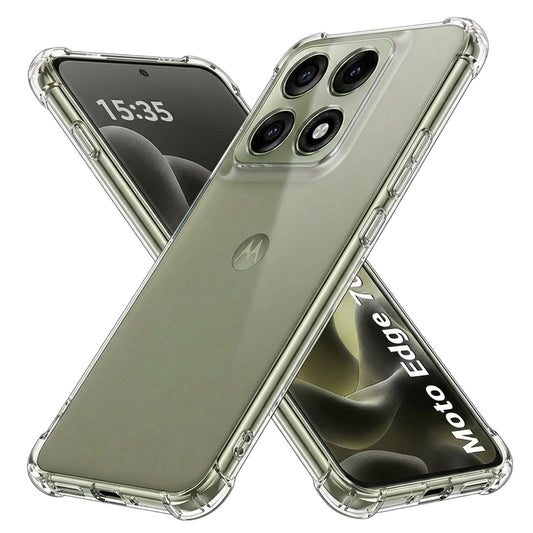 Fodral för Motorola Edge 70 Pro, Techsuit, Stötsäker Klar, Transparent