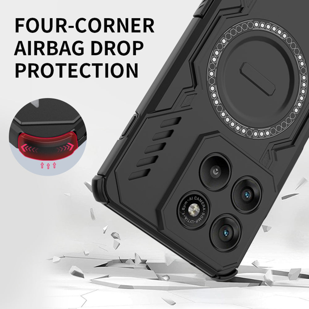 Fodral för Motorola Edge 70, Techsuit, ArmorMag, Blå