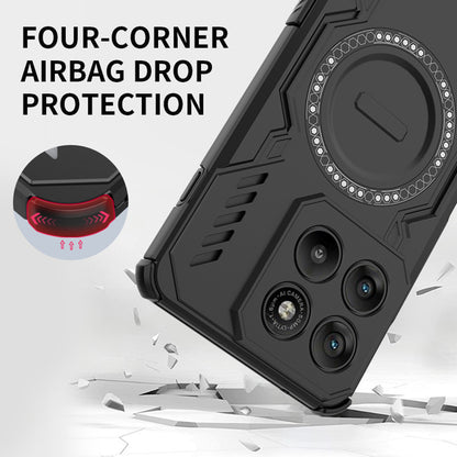 Fodral för Motorola Edge 70, Techsuit, ArmorMag, Svart